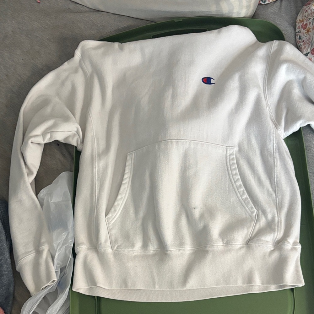 Champion Classic White Sweatshirt